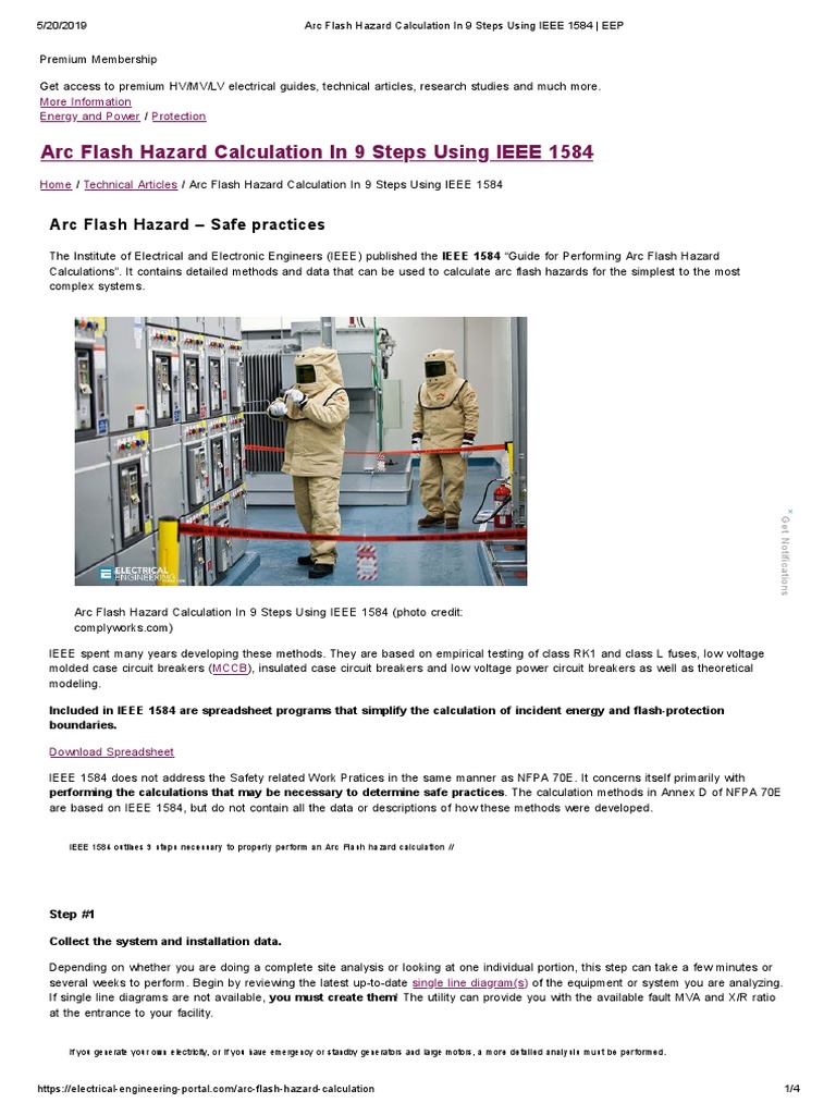 Arc Flash Hazard Calculation Guide | PDF | Transformer | Manufactured Goods