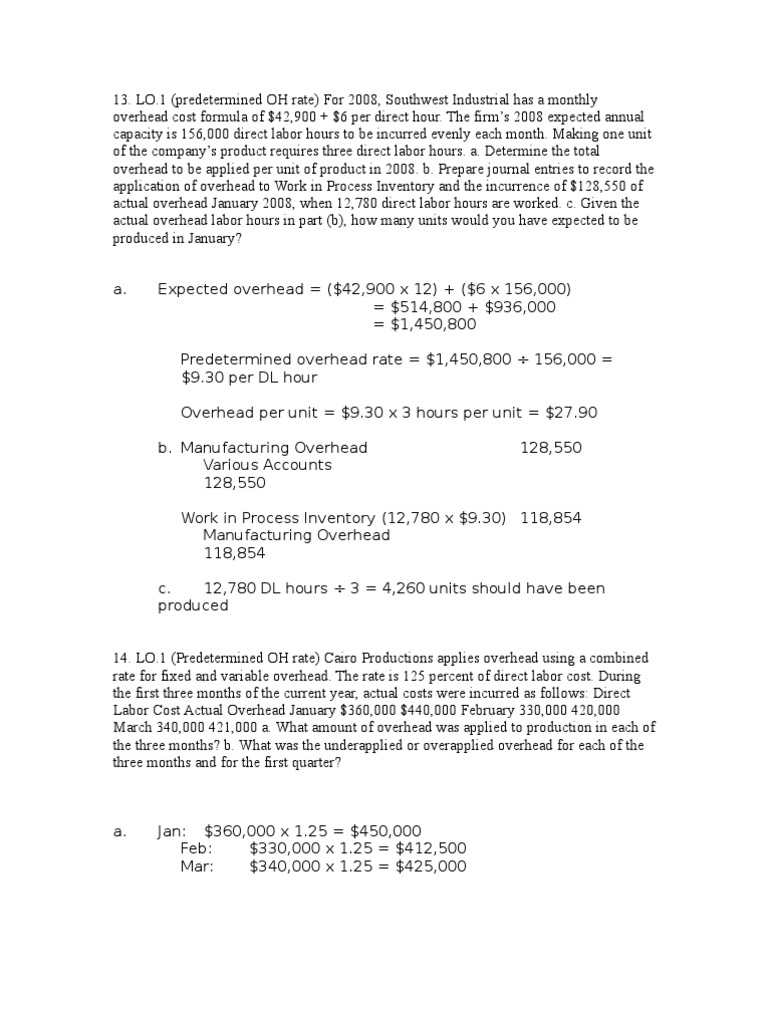 Accounting homework | Inventory | Management Accounting