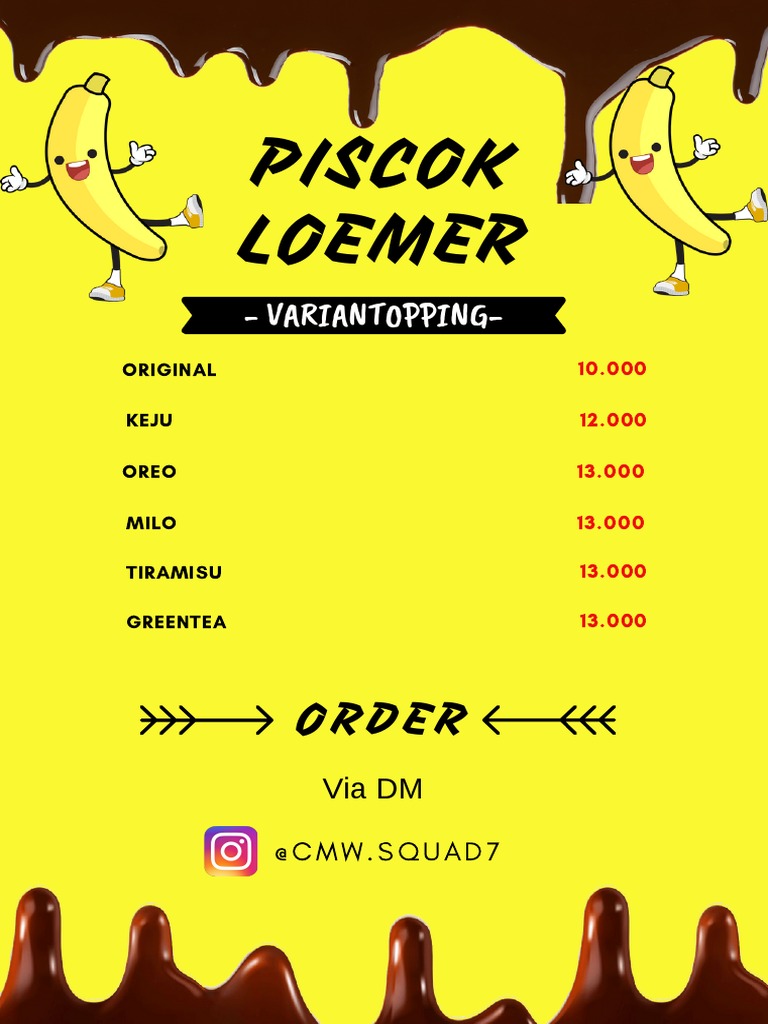 Pricelist Piscok PDF | PDF
