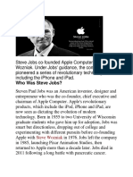Steve Jobs: Co-founder of Apple and Pioneer of the iPhone and iPad