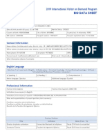 FY2019 IV On Demand Bio Data