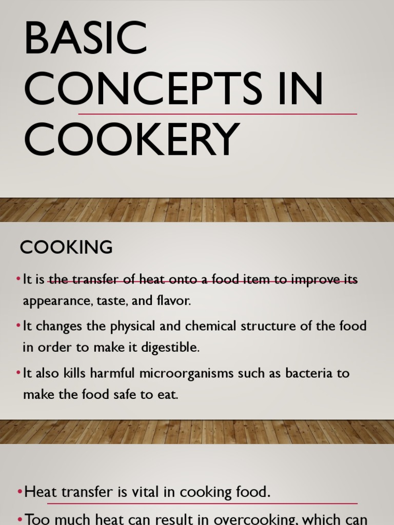 what is the video presentation all about cookery