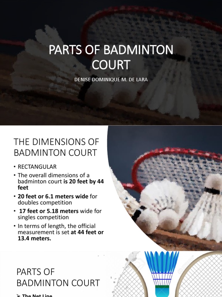Parts of Badminton Court | PDF