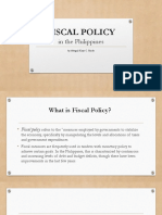 Fiscal Policy: in The Philippines