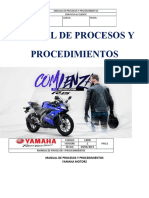 Manual de Procesos y Procedimientos Estefania Yamaha