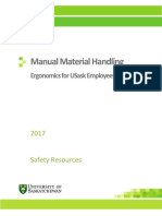 Ergonomics - Material Handling Manual Ver 1 0