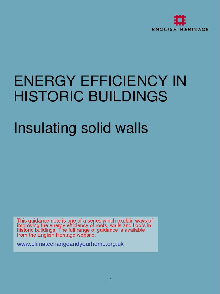 Insulating Solid Walls in Historic Buildings | PDF | Building ...