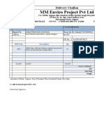 MM Enviro Project PVT LTD: Delivery Challan