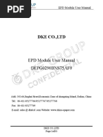 Dke Co.,Ltd: EPD Module User Manual DEPG0290BNS75AF0