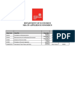 DEPARTMENT OF ECONOMICS MSC IN APPLIED E PDF