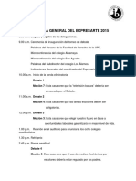 Programa General Del Expresarte 2015