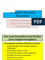 5 Level Pencegahan Kesehatan Masyarakat