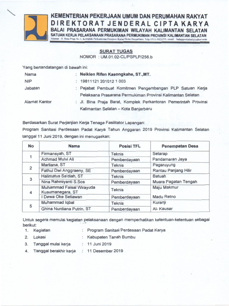 Surat Tugas Tfl Tanbu Recovered Jika kamu ingin membuat surat tugas atau sekadar ingin mempelajarinya kamu bisa melihat beberapa contoh surat tugas beserta format dan penjelasannya di bawah ini.