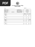 Assignment Format