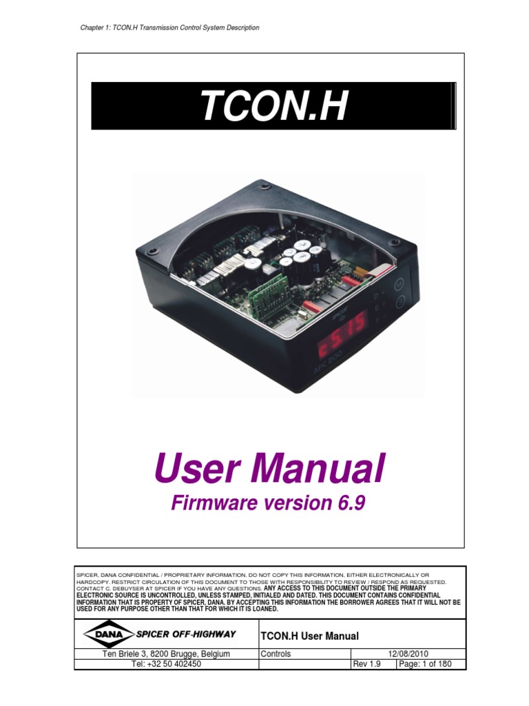 TCON.H Transmission Control Overview | PDF | Automatic Transmission ...