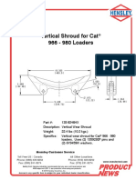 Vertical Shroud For Cat 966 - 980 Loaders