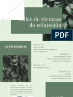 Taller de Técnicas de Relajación