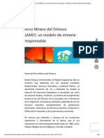 Arco Minero Del Orinoco (AMO) - Un Modelo de Minería Responsable - Ministerio de Desarrollo Minero Ecológico