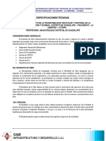 ESPECIFICACIONES TECNICAS DE CARRETERAS