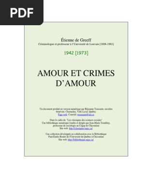 Amour Et Crimes Amour Pdf Arthur Schopenhauer Amour