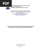O papel da Legislação trabalhista no processo de formação do mercado de trabalho Brasileiro - Hildeberto de Souza Ramalho neto