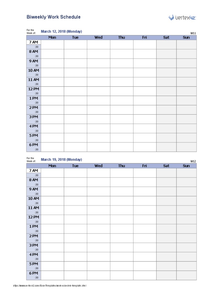 biweekly work schedule xlsx Property Law Social Information