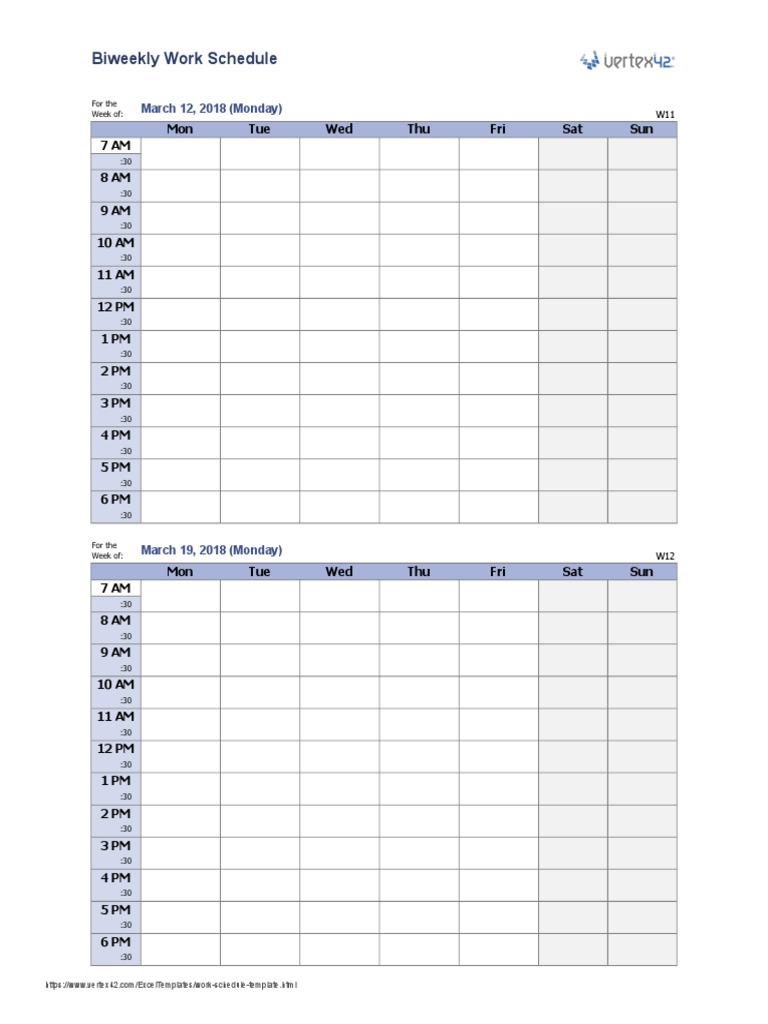 biweekly-work-schedule.xlsx | Property Law | Social Information ...