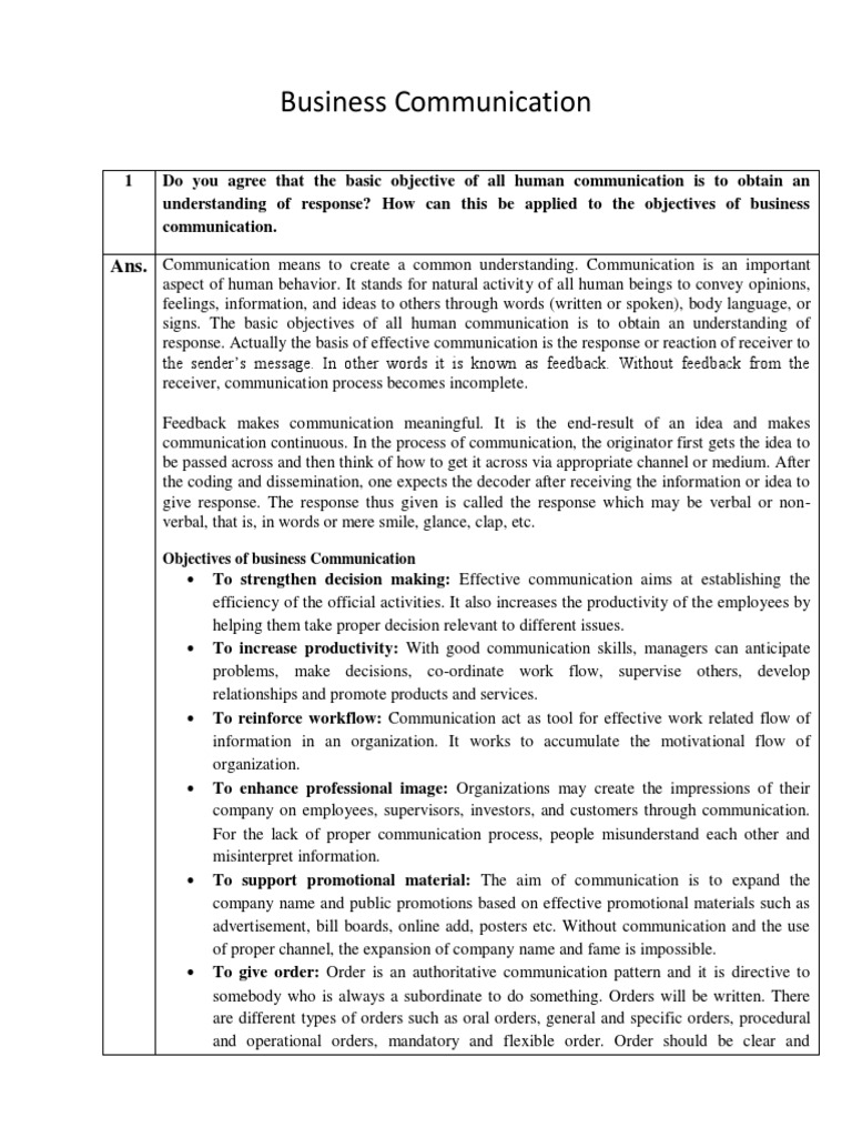 Business Communication | PDF | Nonverbal Communication | Body Language