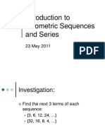 Geometric Sequences and Series