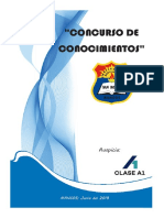 Concurso escolar de conocimientos 3er año secundaria