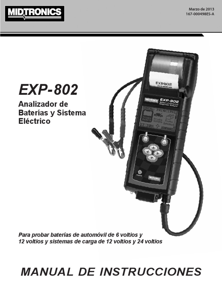 Midtronics EXP 802 | PDF | Hardware de la computadora | Software
