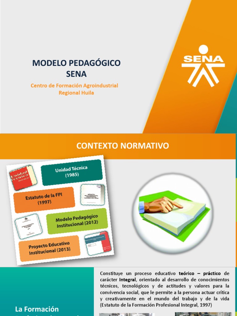 Presentación Modelo Pedagógico SENA | PDF | Plan de estudios | Aprendizaje