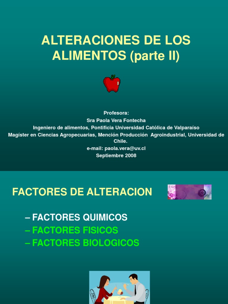 Alteraciones de Los Alimentos Clase 7 | PDF | Radiación ionizante ...