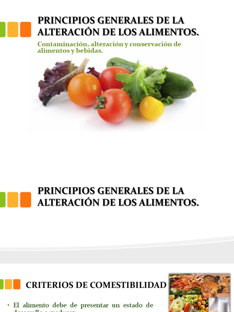 Principios Generales de La Alteración de Los Alimentos | Descargar ...
