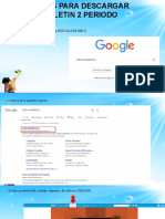 Pasos para Descargar Boletín 2019