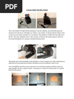 Custom Saitek Throttle Mount
