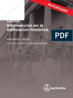 W Curso Intervencion Edificacion Historica