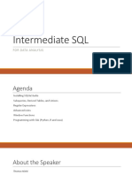 Intermediate SQL: For Data Analysis