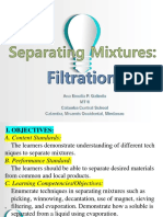 Separating Mixtures Filtration