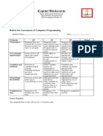 VB Rubric Programs