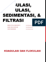 Kelompok 1 - Koagulasi, Flokulasi, Sedimentasi, & Filtrasi