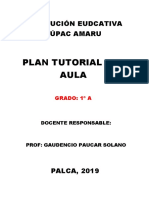 Plan de Tutoria de Ie. Túpac Amaru