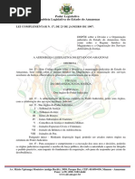 LEG Lei Complementar Nº 171997 e Suas Alterações (Organização Judiciária Do Estado Do Amazonas