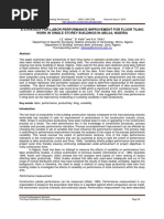 A Strategy For Labor Performance Improvement For Floor Tiling Work in Single Storey Buildings in Abuja, Nigeria