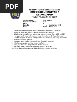 Penilian Tengah Semester Ganjil Smk Pdf