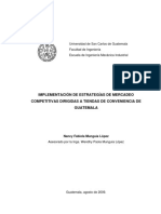 Implementación de Estrategías de Mercadeo Competitivas Dirigidas A Tiendas de Conveniencia de Guatemala