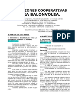 15 Variaciones Cooperativas para Deportes Balonvolea PDF
