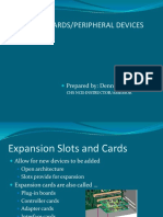 Expansion Cards/Peripheral Devices: Prepared By: Dennis S. Chua