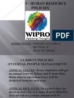 WIPRO HR POLICIES