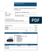 Purchase Request Form: Shipping Tax/VAT